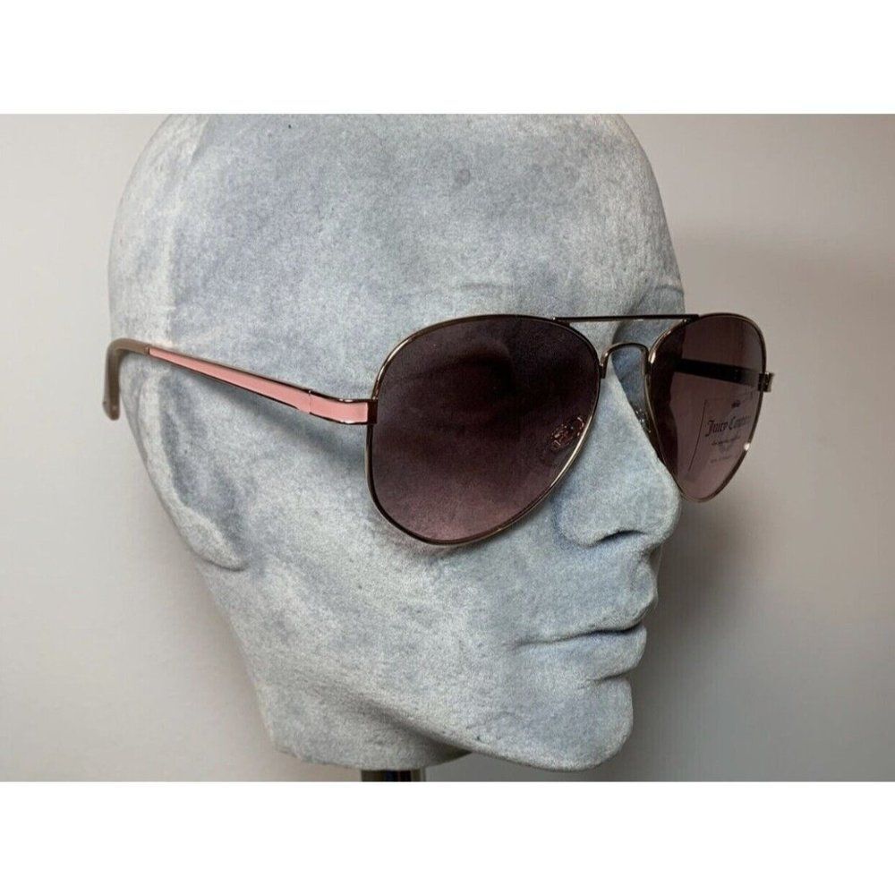 New Juicy Couture Sunglasses AJCN44007Z Aviator Gold & Pink 100% UV Protect $98 - Picture 2 of 7
